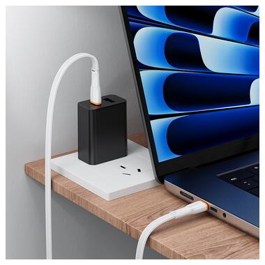Кабель BOROFONE BX118 Esplendido 60W charging data cable C to C White (6941991120978) фото №4