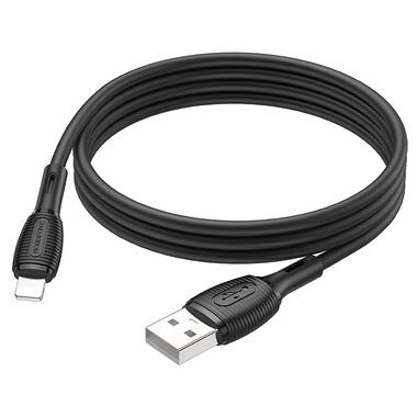 Кабель BOROFONE BX86 Advantage silicone charging data cable for iP Black (6974443388787) фото №4