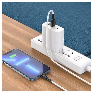Кабель BOROFONE BX86 Advantage silicone charging data cable for iP White (6974443388794) фото №4