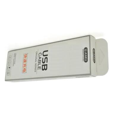 Дата кабель iKAKU USB-C to Lightning 0.25m KSC-653 FEIYUE PD100W White (KSC-653-TC-L) фото №1