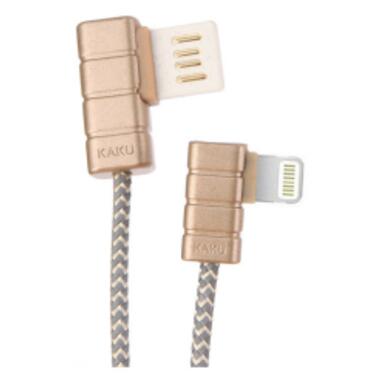 Дата кабель iKAKU USB 2.0 AM to Lightning 1.0m Gallop Rose-Gold 2.4A (YT-iK/GA-LRG) фото №1