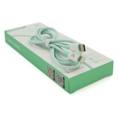 Дата кабель iKAKU USB 2.0 AM to Lightning 1.0m KSC-723 GAOFEI Green 2.4A (KSC-723-G-L) фото №1