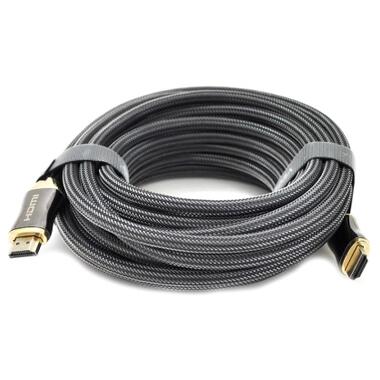 Кабель мультимедийный HDMI to HDMI 15.0m v2,0, OD-8.0mm 2K * 4K VEGGIEG (YT-HDMI(M)/(M)HX-15) фото №1