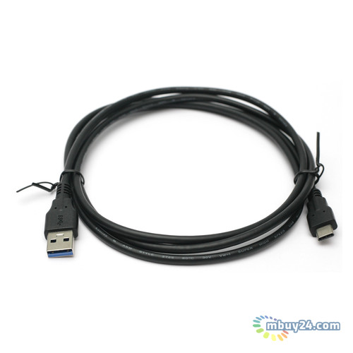 Дата кабель PowerPlant USB 3.0 AM - USB Type C 1.5 м чорний (KD00AS1254) фото №1