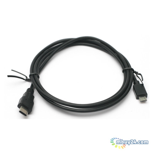 Кабель PowerPlant USB 3.0 Type C – micro USB 1.5 м чорний (KD00AS1258) фото №1