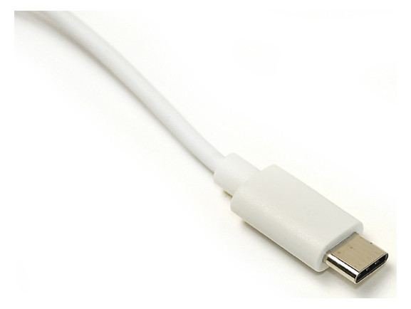 Перехідник PowerPlant USB Type C – RJ45, 0.12 м білий (DV00DV4067) фото №2