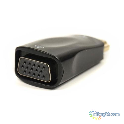 Перехідник PowerPlant HDMI - VGA - 3.5 мм чорний (CA910267) фото №3