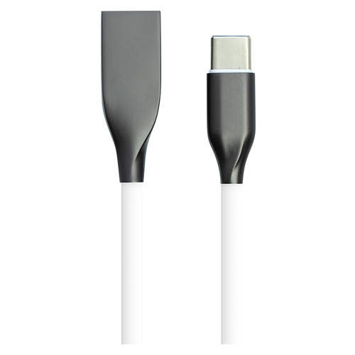 Дата кабель PowerPlant USB - USB Type-C 1 м білий (CA910717) фото №1