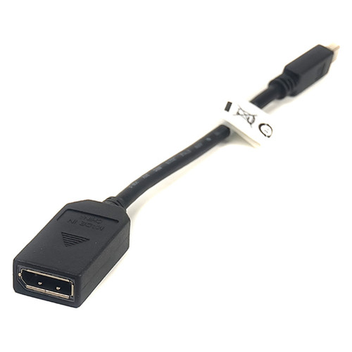 Перехідник PowerPlant mini DisplayPort (Thunderbolt) — DisplayPort 0.2 м чорний (CA910472) фото №1