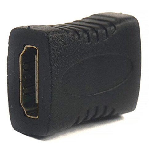 Перехідник PowerPlant HDMI AF - HDMI AF чорний (CA910670) фото №1