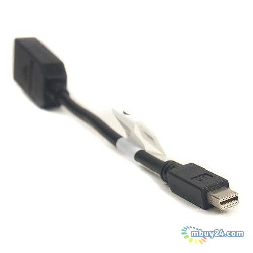 Перехідник PowerPlant  mini DisplayPort (Thunderbolt) M - DisplayPort F 0.2 м чорний (CA910472) (206025) фото №2