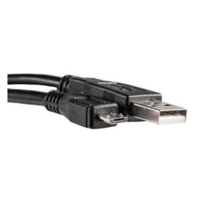Дата кабель PowerPlant USB 2.0 AM - Micro 5P 1.5 м чорний (KD00AS1243) фото №1