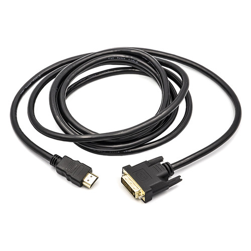 Відео кабель PowerPlant HDMI - DVI 3 м чорний (CA910991) фото №1