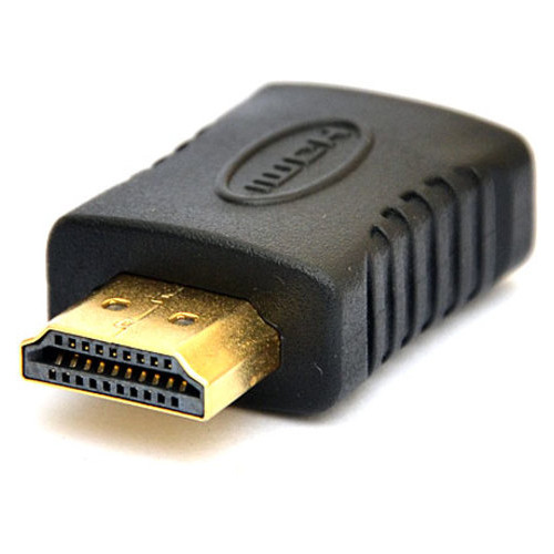 Перехідник PowerPlant HDMI AF - HDMI AM чорний (CA910540) фото №1