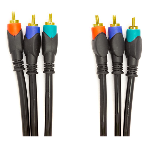 Аудіо кабель PowerPlant Smart AV 1.5 м чорний (S-AU-1.5) (CA911745) фото №1