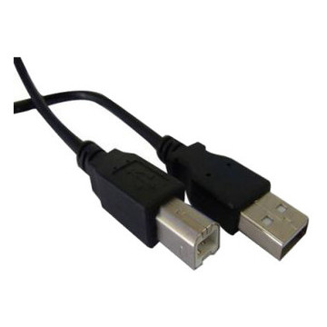 Кабель PowerPlant USB 2.0 AM - BM, 1.8 м чорний (KD00AS1220) фото №1