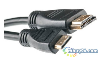 Відео кабель PowerPlant mini HDMI - HDMI, 0.5m, позолочені конектори, 1.3V ( KD00AS1192 ) фото №1