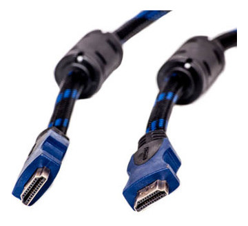 Відео кабель PowerPlant HDMI - HDMI, 1.4V 3 м синій (KD00AS1201) фото №1