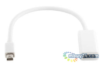 Перехідник PowerPlant mini DisplayPort - HDMI, 0.15 м білий (KD00AS1238) фото №1