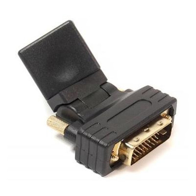 Перехідник PowerPlant HDMI AF - DVI (24+1) чорний (KD00AS1301) фото №1