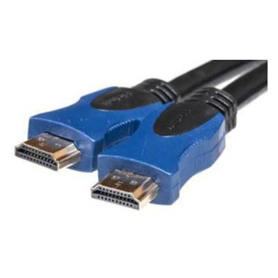 Кабель PowerPlant HDMI to HDMI 0.75 м чорний (KD00AS1199) фото №1