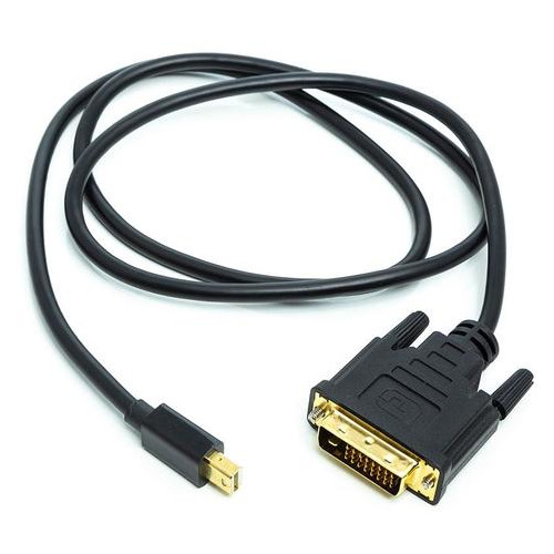 Відео кабель PowerPlant MiniDisplayPort - DVI 1 м Black (CA912148) фото №1