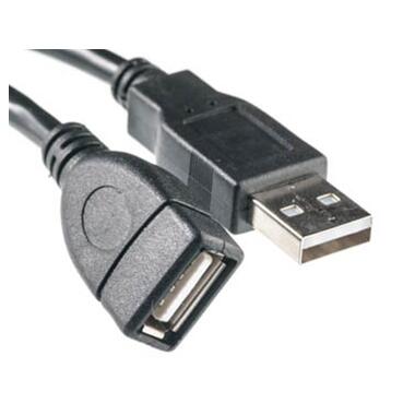 Подовжувач USB-USB 2.0 AM/AF PowerPlant 1m Black (CA910694) фото №1