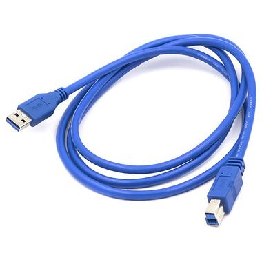 Дата кабель PowerPlant USB 3.0 AM - BM 1.5 м синій (CA911110) фото №1