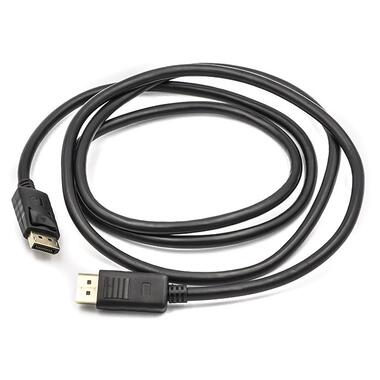 Відео кабель PowerPlant DisplayPort M / M v1.2 1.8 м чорний (CA911103) фото №1
