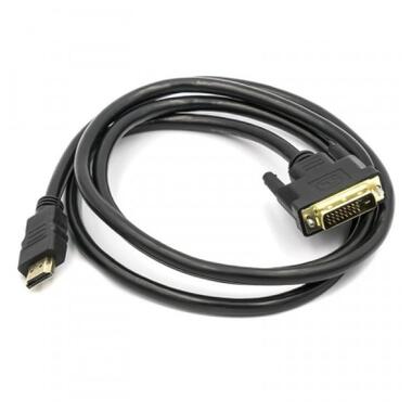 Кабель мультимедійний PowerPlant HDMI - DVI 1.5 м чорний (CA911127) фото №1