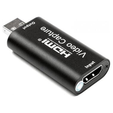 Перехідник PowerPlant HDMI (F) to USB 2.0 (M) чорний (CA912353) фото №3