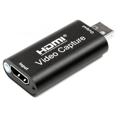Перехідник PowerPlant HDMI (F) to USB 2.0 (M) чорний (CA912353) фото №2