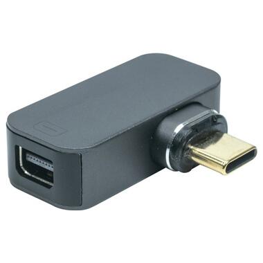 Перехідник PowerPlant USB-C - Mini DisplayPort 8K 60 Hz чорний (CA914272) фото №1