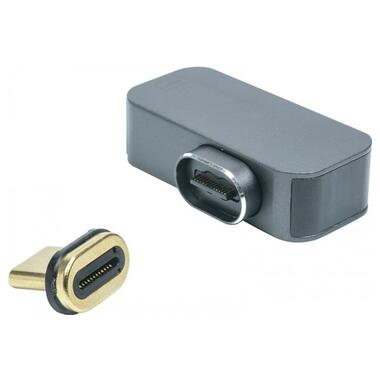 Перехідник PowerPlant USB-C - Mini DisplayPort 8K 60 Hz чорний (CA914272) фото №2