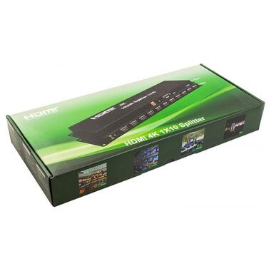 Розгалужувач PowerPlant HDMI 1x10 V1.4 чорний (CA912506) фото №6