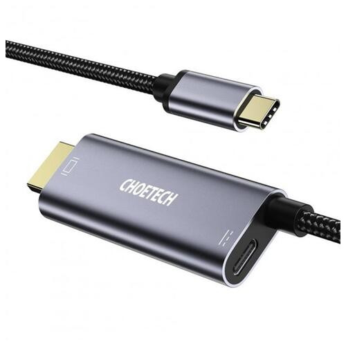 Кабель Choetech HDMI - USB Type-C (M/M) 1.8 м Grey (XCH-M180GY) фото №1