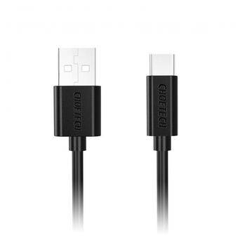 Кабель Choetech USB - USB Type-C (M/M) 1 м Black (AC0002) фото №1
