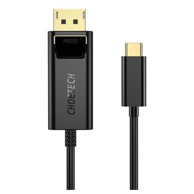 Кабель Choetech DisplayPort - USB Type-C 1.8 м Black (XCP-1801BK) фото №2
