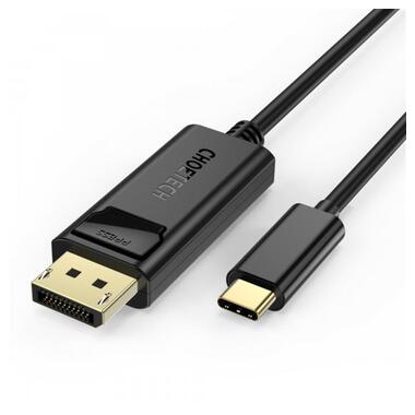 Кабель Choetech DisplayPort - USB Type-C 1.8 м Black (XCP-1801BK) фото №1