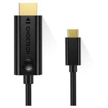 Кабель Choetech USB Type C - HDMI 3 м чорний (XCH-0030BK) фото №2