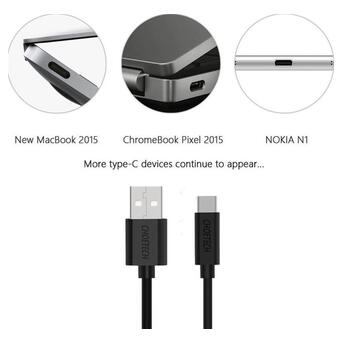 Кабель Choetech USB - USB-C 2 м чорний (AC0003) фото №5