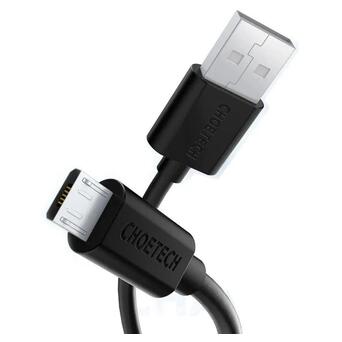 Кабель синхронізації Choetech USB - Micro USB 1.2 м Black (AB003) фото №1