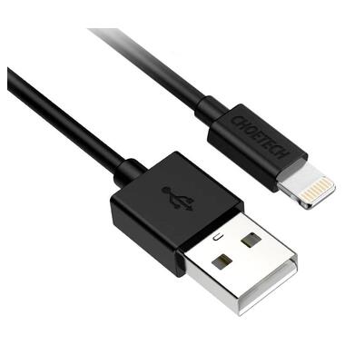 Кабель Choetech USB AM - Lightning 2.4 A 1.2 м чорний (IP0026) фото №2