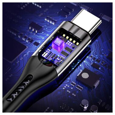 Дата кабель Choetech USB 2.0 AM to Type-C 5 A 1.2 м чорний (AC0013-BK) фото №3