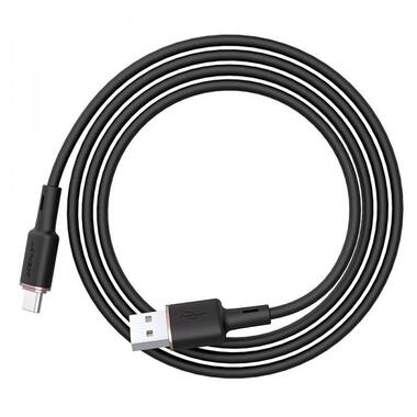 Дата кабель Acefast C2-04 USB-A to USB-C zinc alloy silicone (1m) Black фото №3