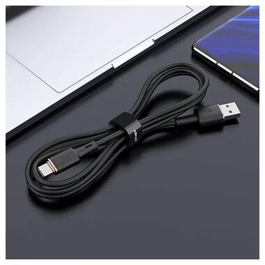Дата кабель Acefast C2-04 USB-A to USB-C zinc alloy silicone (1m) Black фото №4