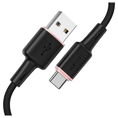 Дата кабель Acefast C2-04 USB-A to USB-C zinc alloy silicone (1m) Black фото №2