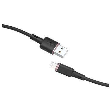 Дата кабель Acefast MFI C2-02 USB-A to Lightning zinc alloy silicone (1m) Black фото №2