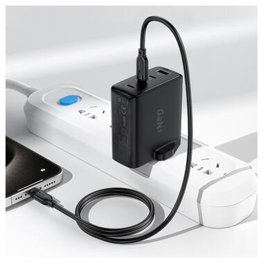 Кабель ACEFAST C16-01 TPU charging data cable USB-C to L Black (6974316286196) фото №6