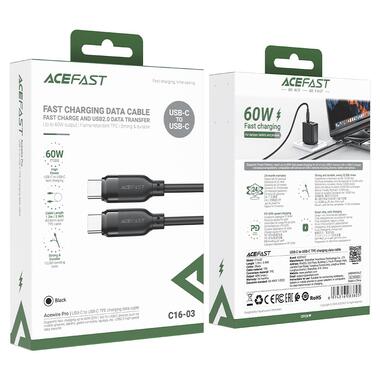 Кабель ACEFAST C16-03 Type-C to Type-C Black (6974316283805) фото №2